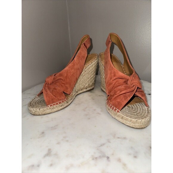JOIE Womens Kaili Desert Red Espadrilles Size 40 - 9.5 US Ret $298 - Picture 1 of 5